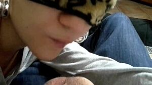 Skinny Jennifer Milano Gives An Extreme Blowjob And Swallows 😍