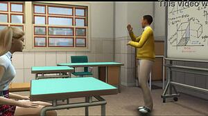 Professor Fucks Student Hard in Classroom!