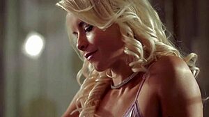 blonde in bedroom shows off crazy oral talent! 😍