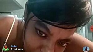 Brazilian bbw teases with big tits on webcam 😘