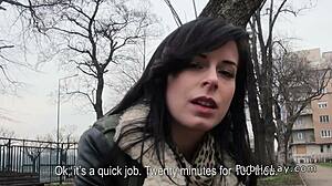 Amateur picked up, banged indoors for cash!