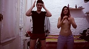 Dancing Chick Gets An Extra Gift Of Cock.