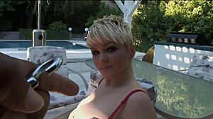 short haired blonde gets rough anal 😈