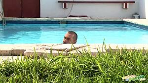 Latina Casting Fucked In The Pool