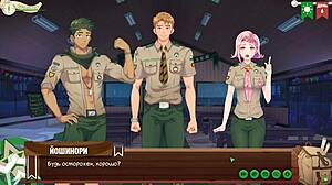 game friends camp episode 6 - keitaro jerks off in shower