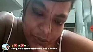 Brazilian bbw teases with big tits on webcam 😘