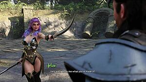 Shaved pussy babe in forbidden fantasy blowjob and cumshot