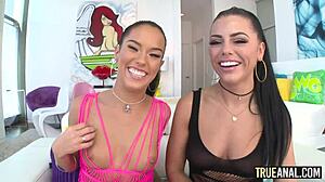 True anal anal threesome with adriana and megan