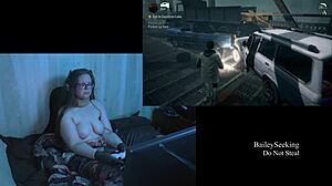 Naked Alan Wake playthrough part 9 with brunette bbw
