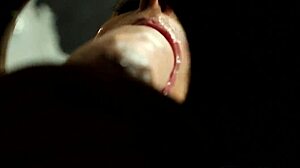 gloryhole eurobabe gets sprayed with hot jizz 😍