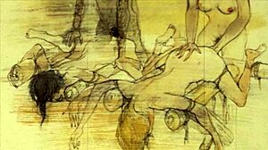 Vintage erotic illustration