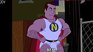 Gay cartoon big ass hero.
