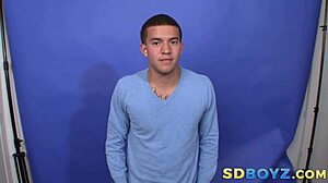 gay amateur feels intense pleasure from cumshot on ass