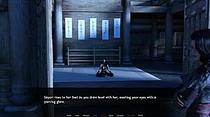 asian with small tits plays forbidden dojo shaved pussy