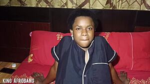 Precious first time fingering on king afrobang