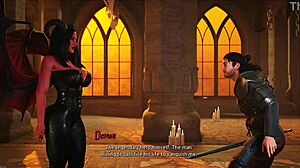 Shaved pussy babe in forbidden fantasy blowjob and cumshot