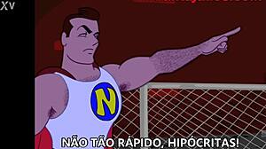 Gay cartoon big ass hero.