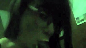 Trans Chriss sucks jackal's dick boldly