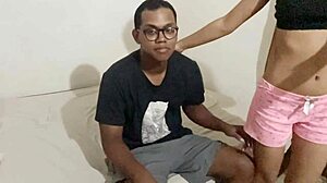 Stepbrother Teaches Me Cell Phone While We Play Intimately