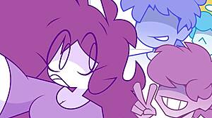 Jennys triple trouble with anal and blowjob