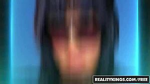 Madison James takes monster curves blowjob in Realitykings anime style.