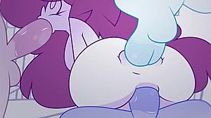 Jennys triple trouble with anal and blowjob