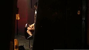 Gina Valentina is bound in BDSM, petite and tattooed.