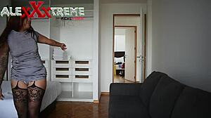 I catch my stepbrother masturbating and suggest fucking 😏