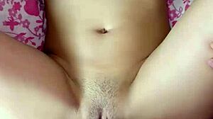 Young 18+ Latina Babe Rides Hard Homemade