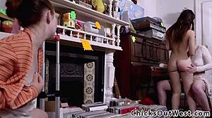 real hairy aussie lesbian amateurs fingering and muff diving in voyeur scene.