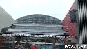 Barely Legal Petite Teen Licks Balls, Fucks In POV With Small Tits