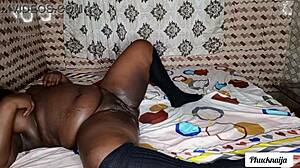 Horny bbw slut gets wet pussy fucked hard with cum on thighs.