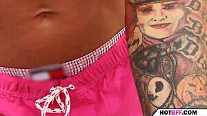 A Day of Summer with Horny Brunette Babe in College Orgy