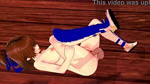 This 3D hentai features Doa fucking Kasumi with uncensored tits and boobs