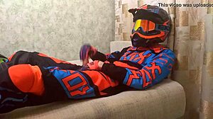 Gay Motocross Biker Play