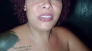 Casada at Glory Hole Sucks Tiny Penis, Shocked by Huge Cock Surprise