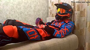 Gay Motocross Biker Play