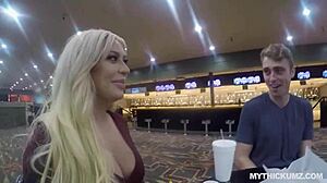 busty bubble butt gets attention after bowling