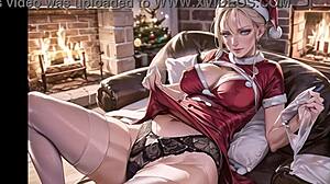 i wish you a merry christmas with girls masturbating their wet pussies in hentai