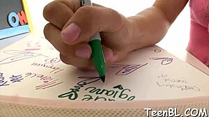 Teen Playgirl Sucks Cock to Tame Men's Desires