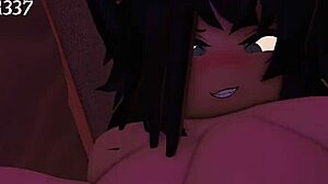 3D Cartoon Femdom Rough Tits Domination with Cum