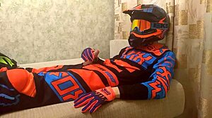 Gay Motocross Biker Play