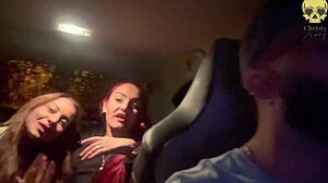 My Friend and I Played With Boss's Cock in Car