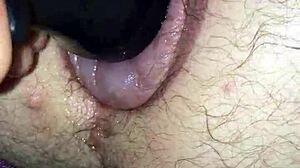 Fucking My Puffy Man Pussy With A Toy Hard And Deep.