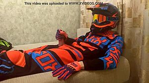 Gay Motocross Biker Play