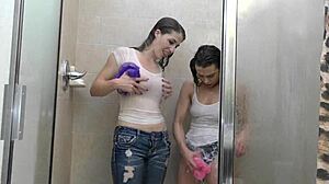 Big Titty And Juicy Asses Soaking Wet In Shower