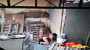 Fucking my sister-in-law on the terrace outdoors!