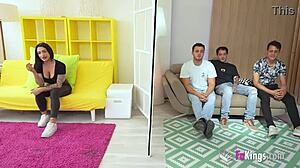 spanish babe nelia estrada in threesome