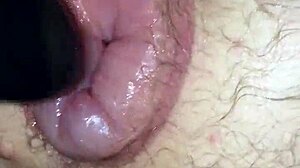 Fucking My Puffy Man Pussy With A Toy Hard And Deep.