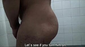 latinos engage in detailed gay fucking in the showers, showing every action and role